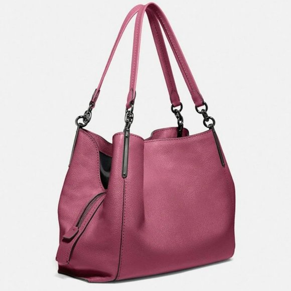 Coach Bags Coach Dalton 3 Pink Pebbled Leather Shoulder Bag Purse